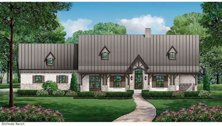 image of ranch house plan 7529